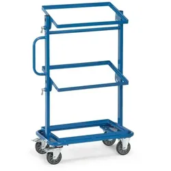 Beistellwagen 32910, offener Rahmen, 1 starre / 2 neigbare Ebenen - blau