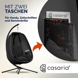CASARIA Hängesessel XXL Grau