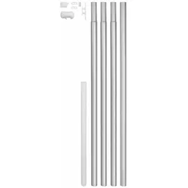 GAH Alberts Fahnenmast Zylindrische Form Aluminium zum Einbetonieren Ø 5 cm x 620 cm