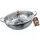 Jade Temple Hot Pot Wok aus rostfreiem Edelstahl Ø 34cm, mit praktischer Trennwand ideal für Hot Pot Gerichte, einfache Reinigung, mit Doppelgriff, im Set mit Glasdeckel, Silber