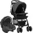 vidaXL 3-in-1 Kinderwagen dunkelgrau und schwarz 10390