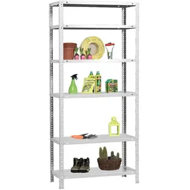 Simonrack Metallregal 6 Böden 2000x900x400 mm Weiß