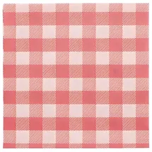 Papstar Servietten, 1-lagig 1/4-Falz 33 cm x 33 cm rot/weiss "Vichy Karo"