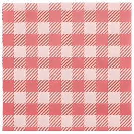 Papstar Servietten, 1-lagig 1/4-Falz 33 cm x 33 cm rot/weiss "Vichy Karo"