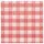 Papstar Servietten, 1-lagig 1/4-Falz 33 cm x 33 cm rot/weiss "Vichy Karo"