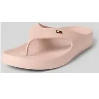 Vorgeformter Zehentrenner mit Logo-Detail, Rose, 41/42