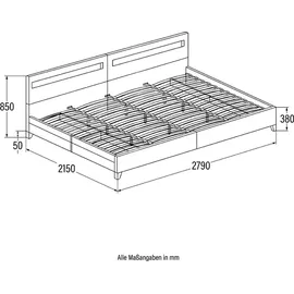 Home Deluxe Nube LED 280 x 200 cm dunkelgrau