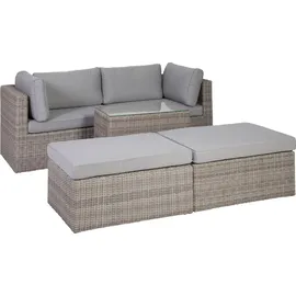 Greemotion Palma Lounge-Set braun/grau