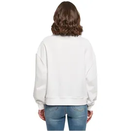 Build Your Brand Oversized Sweatshirt White S