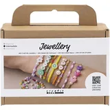 Creativ Company DIY Sets Beads Mini Kreativ Mix Schmuck, Farbenfrohe Armbänder, Kreativ Box