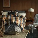 GANT Kissenbezug Flannel Check 80 x 80 cm Blau