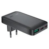 ACEFAST A100 65W GaN 2 Usb-C+ USB-A Ladegerät – Schwarz