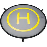 Mantona Drohnen-Landeplatz faltbar, Ø 107cm (107 cm), Hintergrundsystem, Grau