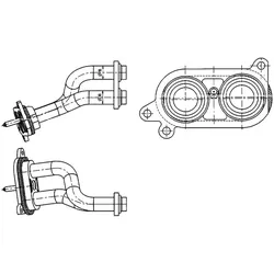 MAHLE Rohrleitung, Wärmetauscher BEHR HELLA SERVICE *** PREMIUM LINE  für BMW 64118373787 8373787 AHX 3 000P