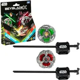 Hasbro Beyblade X und Star Wars Collab Luke Skywalker 4-80B vs. Darth Vader 4-60B Multipack, Set