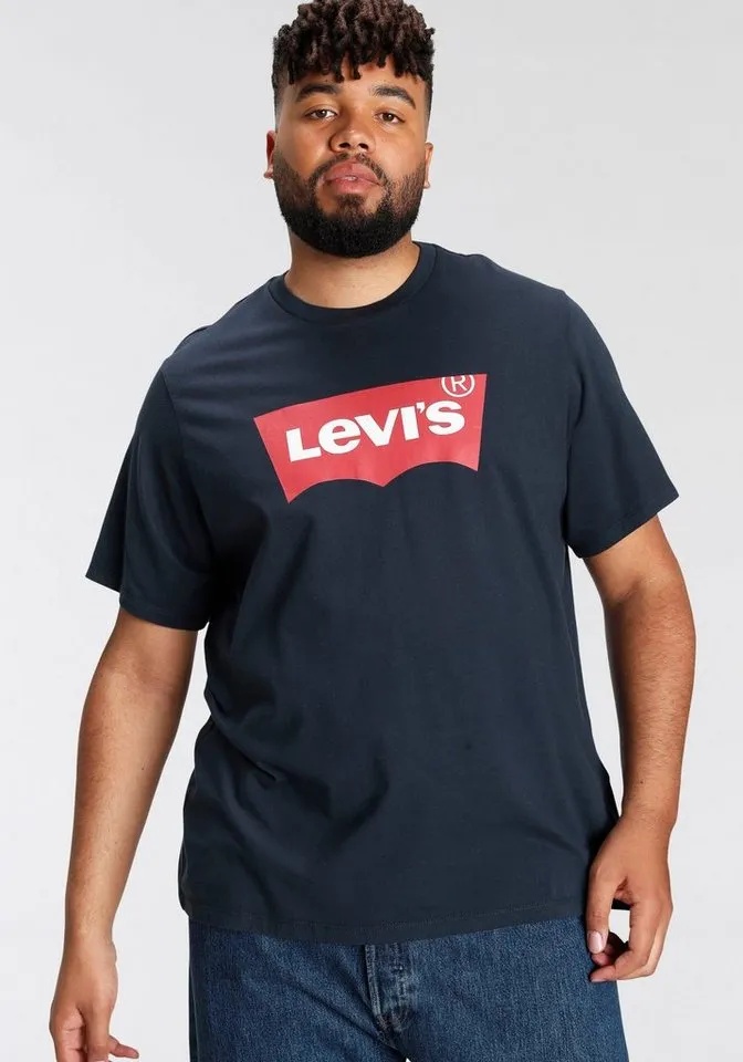 Levi's® Plus T-Shirt LE B&T BIG GRAPHIC TEE mit Logofrontprint blau XL