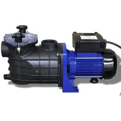 vidaXL Schwimmbadpumpe Umwälzpumpe Poolpumpe Pumpe elektronik blau 500W