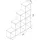Vicco Treppenregal Bücherregal 142,5 x 140 x 29 cm Weiß