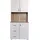 Hti-Living Küchenschrank Weiß/Sonoma Blanca 80 x 180 x 40 cm Weiß
