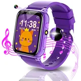 MiracDan Smartwatch Kinder, Kinder Uhren Mädchen mit 26 Spiel, Lernkarten, Hörbuch, Kamera, Musik, Schrittzähler, Taschenlampe, Wecker, Kinder-Smartwatch Spielzeug Geschenk 5–12 Jahre alt