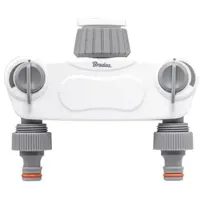 Bradas 2-Wege-Verteiler 1" auf 3/4" weiß