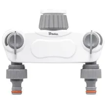 Bradas 2-Wege-Verteiler 1" auf 3/4" weiß