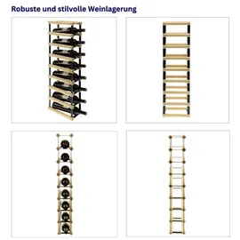 Proregal Weinregal 82,5 x 12,5 x 24,5 cm Natur
