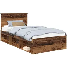 vidaXL Bettrahmen 100 x 200 cm Braun