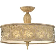 Elsteadlighting Carabel 3-flammig, groß, halbbündig, gebürstetes Champagner - HK-CARABEL-SF-L