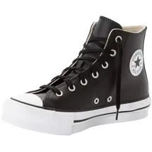 Converse Chuck Taylor All Star Eva Lift Leather Foundation Hi in Schwarz