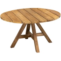 Inko Teakholz-Tisch Abacus rund recyceltes Teak Gartentisch Holztisch 2 Größen zur Auswahl Ø 110 cm