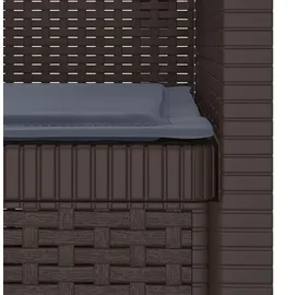 vidaXL 1-Sitzer Sessel 1 x 1 x 1 cm braun