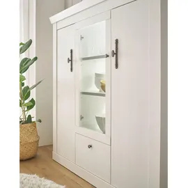 furn.design Highboard Fiastra 140 x 146 cm Weiß