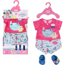 BABY BORN Bath Set Pyjama und Clogs Blau (830628)
