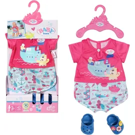 BABY BORN Bath Set Pyjama und Clogs Blau (830628)