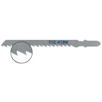tecwerk Stichsägeblatt Gesamt-L.100 mm Zahnt.4 mm S.1,27 mm 25 St./Karte