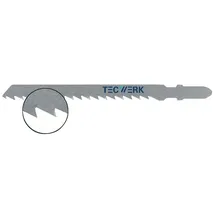 tecwerk Stichsägeblatt Gesamt-L.100 mm Zahnt.4 mm S.1,27 mm 25 St./Karte