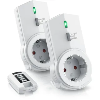 Bearware Funksteckdose Weiß 2 St.