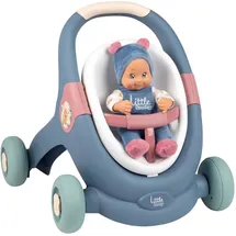Smoby Little Smoby 3-in-1 Puppenwagen mehrfarbig Blau
