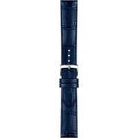 Tissot Leder  T852041534 - Genarbtes Rindsleder mit Alligatorlederoptik,blau