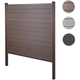 Mendler Windschutz WPC 182 x 9 cm Braun
