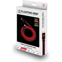 Floating Grip FG-HDMILED-150-RED HDMI-Kabel 1,5 m, HDMI Typ A