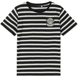 name it - T-Shirt Nkmdalovan College Champs gestreift in black, Gr.122/128,