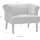 Atlantic Home Collection Sessel Charlie Samtvelours 86 x 70 x 74 cm Grün