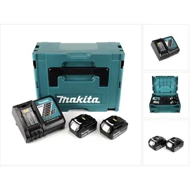 Makita Power Source Kit 18 V Li-Ion 2 x 3,0 Ah + DC18RC Ladegerät 195584-2 + Makpac 196693-0