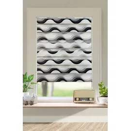 OTTO home Doppelrollo Welle 110 x 130 cm grau