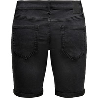Only & Sons Herren Jeans Short ONSPLY REG BLK JOG SHT PK 8581 Regular Fit Schwarz 22018581 Normaler Bund XL