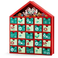 Mickey & Minnie Mouse Adventskalender aus Holz, 25 Tage, Weihnachts-Countdown, Heimdekoration, Box, Kinder, Spaß, Feiertage, Weihnachten, Festival, Wichtelgeschenk