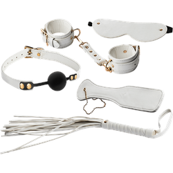 Elite - BDSM Set, 5 Teile, weiß