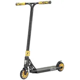 Star Scooter Professional Freestyle Kick Stunt Scooter ab 8 Jahre | 120mm ABEC-9 Lager Alu Kinder City Roller mit HIC für Fortgeschrittene | Schwarz Gold